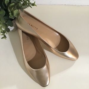 Talbots Women's Gold Flats